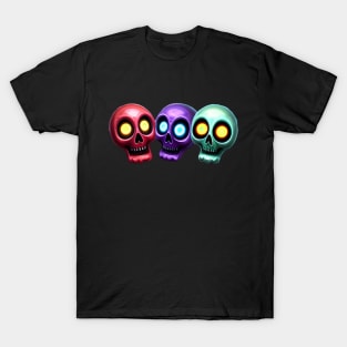 Spooky Scary Skulls - Colorful Variant T-Shirt